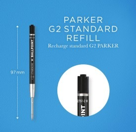 Zestaw wkładów do długopisów Parker Quinkflow 2168602 M 20 szt Czarny (3026981686023) - obraz 3