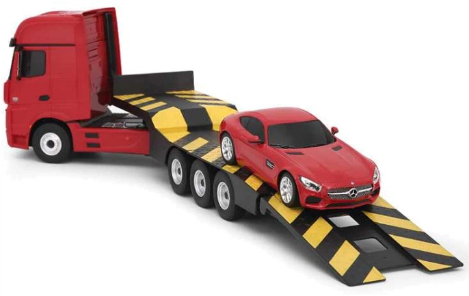 Samochód Rastar Mercedes-Benz Actros + AMG GT 1:24 (6930751310995) (955555908762428) - Outlet - obraz 3