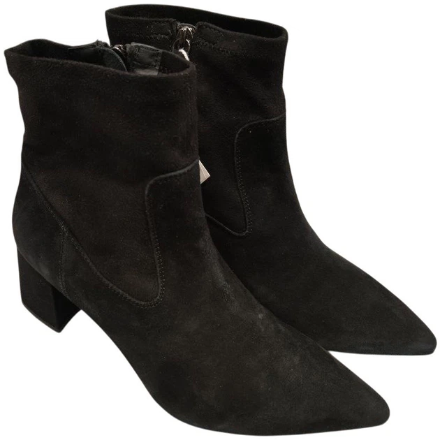 Botki damskie zamszowe Geox D26NMD021JZ-C9999 39 Czarne (8050036836281) (955555906540727) - Outlet - obraz 2