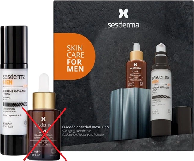 Zestaw do pielęgnacji twarzy Sesderma Lotion 50 ml + Serum 30 ml (8429979485649) (955555914660566) - Outlet - obraz 2