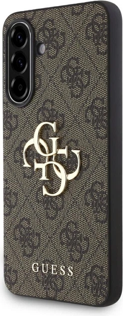 Etui plecki Guess 4G Big Metal Logo do Samsung Galaxy A56 Brown (GUHCSA564GMGBR) - obraz 3