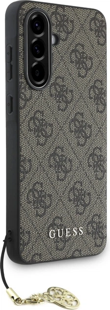 Etui plecki Guess 4G Charms Collection do Samsung Galaxy A56 Brown (GUHCSA56GF4GBR) - obraz 2