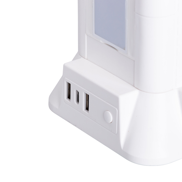 Сетевой фильтр удлинитель 4.8 м с лампой на 6 универсальных розеток с 2 USB, 1 Type-C, беспроводная зарядка HP-5-3MF - Фото 5 Сетевой фильтр удлинитель 4.8 м с лампой на 6 универсальных розеток с 2 USB, 1 Type-C, беспроводная зарядка HP-5-3MF - изображение 5