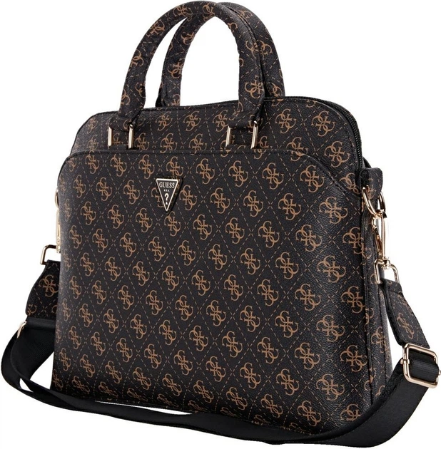 Torba na laptopa Guess New 4G Zipper Pocket Triangle Logo 15" Black (GUCB15PG4TGNK) - obraz 2