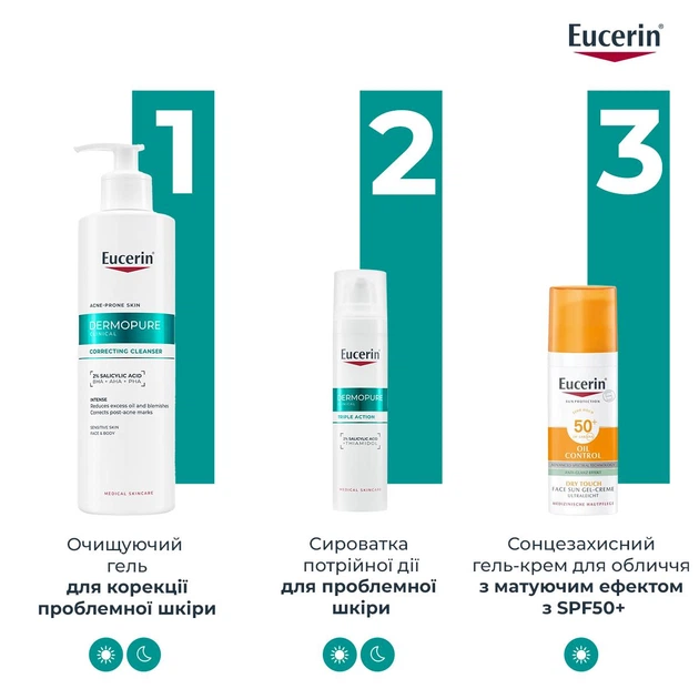 Очищающий гель Eucerin DermoPure Clinical для коррекции проблемной кожи 400 мл (4005800342530/4005800367236) - Фото 9 Очищающий гель Eucerin DermoPure Clinical для коррекции проблемной кожи 400 мл (4005800342530/4005800367236) - изображение 9