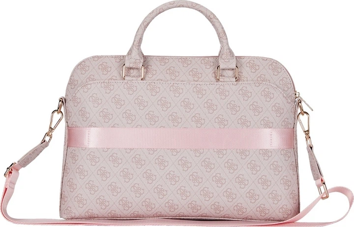 Torba na laptopa Guess 4G Triangle Logo 15" Pink (GUCB15P4DPTP) - obraz 3