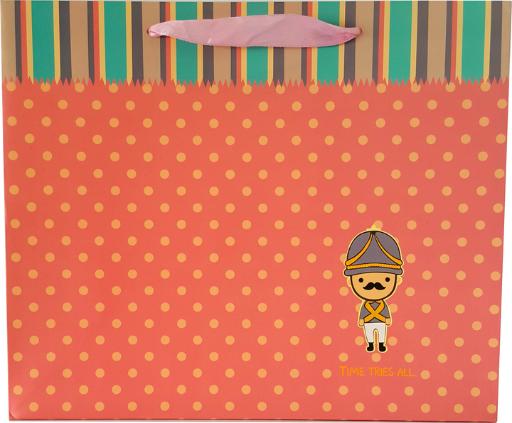 Zestaw torebek prezentowych Jupiter matowa w kropki 26 x 31 x 4 cm 12 szt (5907489003582) - obraz 3