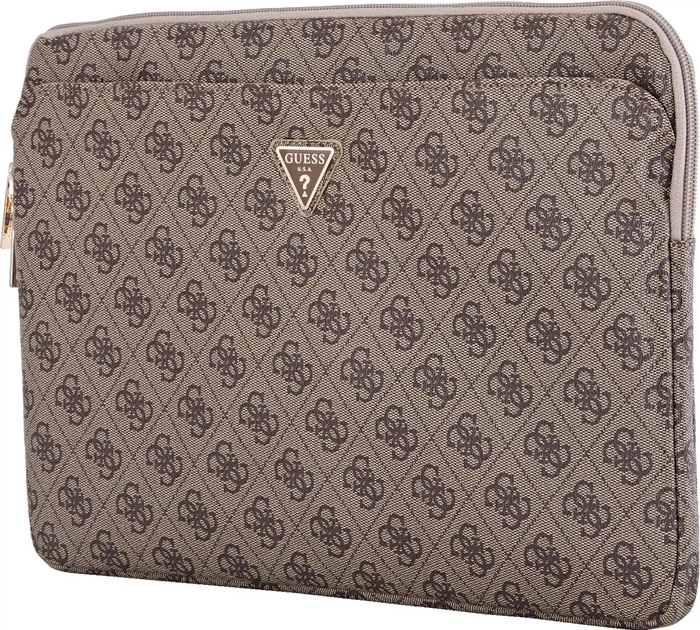 Etui na laptopa Guess 4G Zipper Pocket Triangle Logo 14" Brown (GUCS14ZP4DPTW) - obraz 2