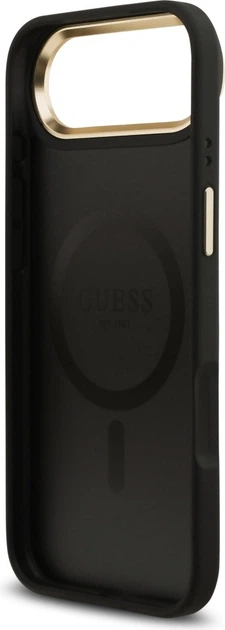Панель Guess 4G PU Classic Logo MagSafe для Apple iPhone Air Black (GUHMP17MP4MSEGCK) - зображення 7