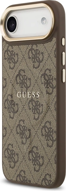 Панель Guess 4G PU Classic Logo MagSafe для Apple iPhone Air Brown (GUHMP17MP4MSEGCW) - зображення 2
