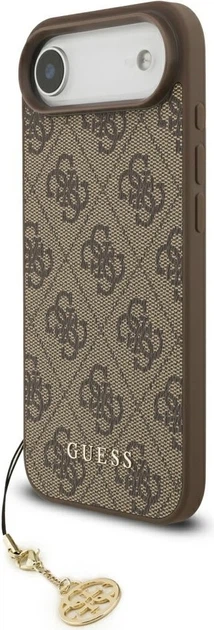 Etui plecki Guess 4G Charms Collection MagSafe do Apple iPhone Air Brown (GUHMP17MGF4GCW) - obraz 3