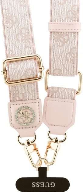 Шнурок Guess Universal CBDY 4G Tether Patch Strass Metal Logo Pink (GUUCNP4DGMP) - зображення 3