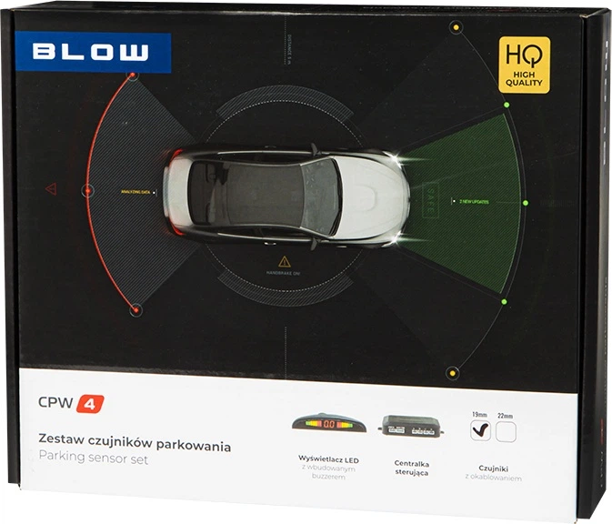 Система паркування Blow CPW4 19 мм Чорна (5900804119067) - зображення 2