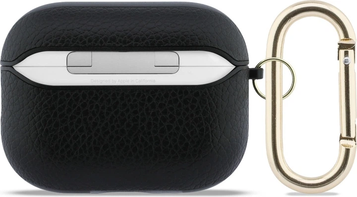 Чохол Guess Grained Classic Logo для Apple AirPods Pro 3 Black (GUAP3PGUGMK) - зображення 3