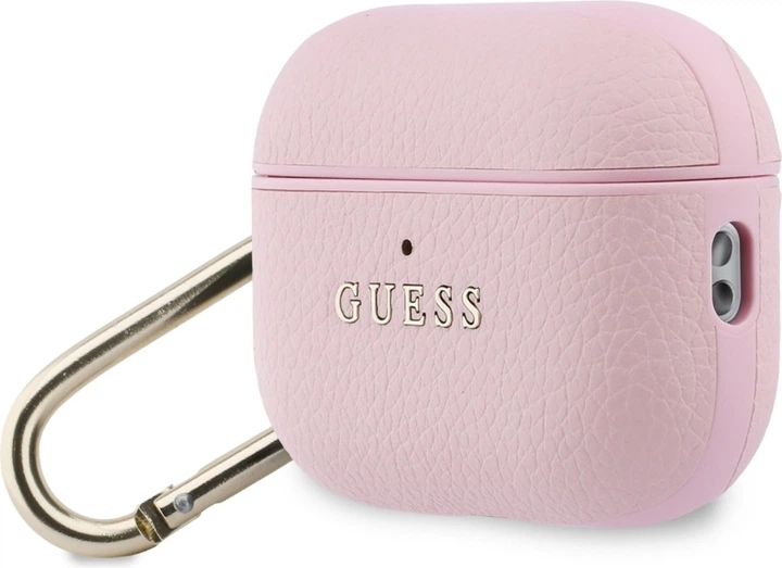 Чохол Guess Grained Classic Logo для Apple AirPods Pro 3 Pink (GUAP3PGUGMP) - зображення 2