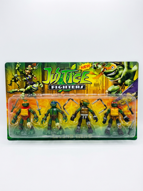 Набір фігурок Черепашки Ніндзя TMNT Teenage Mutant Ninja Turtle фігурки героїв 4 шт. - зображення 2