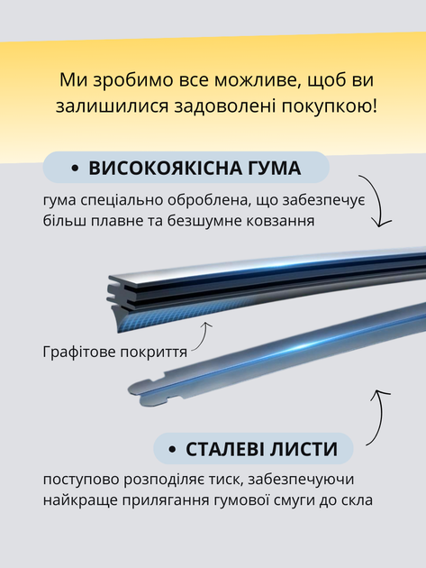 Щетки Стеклоочистители для Lincoln MKZ 2012-2020г дворники пара комплект на Lincoln MKZ бескаркасные дворники 2шт передние пара - изображение 6
