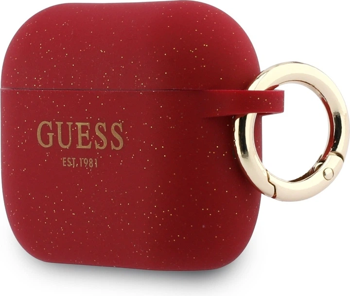 Чохол Guess Silicone Glitter Ring для Apple AirPods Pro 3 Fuchsia (GUAP3SGGEF) - зображення 2