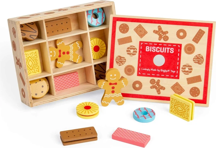 Zestaw do zabawy Bigjigs Toys Pudełko na ciasteczka 17 elementów BJ470 (0691621448359) - obraz 2