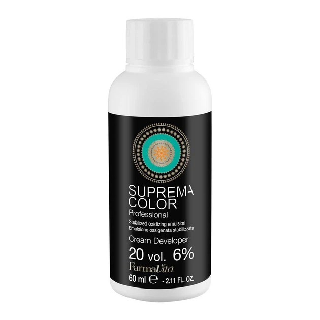 Окисляющая эмульсия FarmaVita 6% FarmaColor Cream Developer 20 Vol. 60 мл - Фото 1 Окисляющая эмульсия FarmaVita 6% FarmaColor Cream Developer 20 Vol. 60 мл - изображение 1