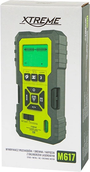Detektor metalu, przewodów i drewna Xtreme M617 (5900804144304) - obraz 2