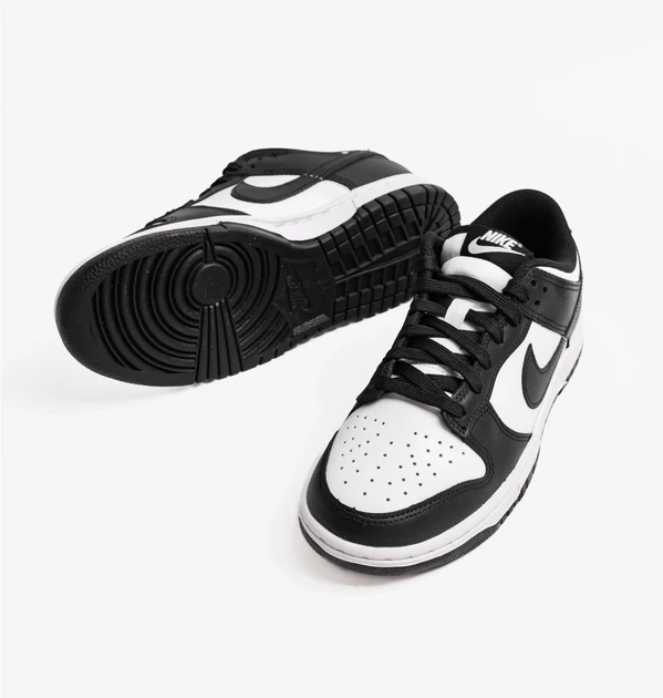 Кросівки жіночі Dunk Low Panda W White/Black DD1503-101 шкіряні кеди на кожен день Розмір 35.5 Чорно-білі - зображення 5