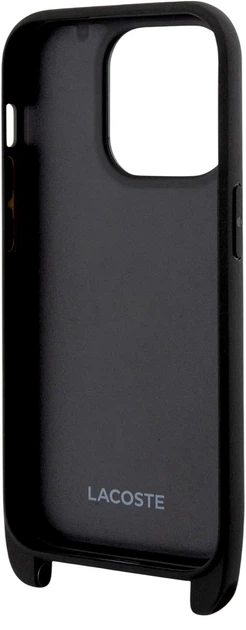 Etui Lacoste do iPhone 15 Pro Iconic Petit Pique Crossbody Black (LCHCP15LSPVCK) - obraz 3