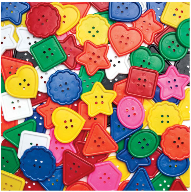 Набір для творчості Colorations дуже великі яскраві ґудзики 450 грамів (5710903611504) - зображення 4