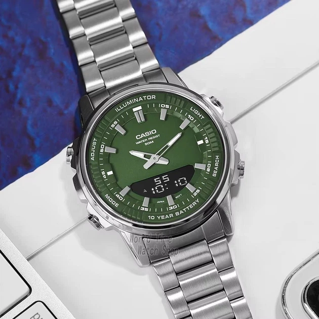 Чоловічий годинник Casio AMW-880D-3A комбінований - изображение 4