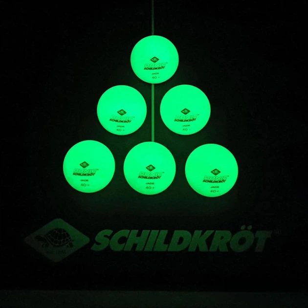 М’ячі для настільного тенісу Donic Glow in the dark 40+ Зелений 6 шт (608507) - Фото 2 М’ячі для настільного тенісу Donic Glow in the dark 40+ Зелений 6 шт (608507) - зображення 2