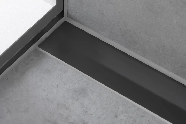 Зовнішня частина зливу hansgrohe для душу 700 мм RainDrain Flex Wall 56050340 чорний матовий хром - изображение 4