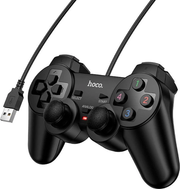 Ігровий контролер Hoco GA3 USB 1.5m Black (43624) - Фото 2 Ігровий контролер Hoco GA3 USB 1.5m Black (43624) - зображення 2