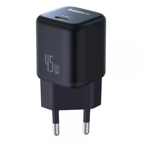 Мережевий зарядний пристрій 45W Baseus PicoGo GaN6 Type-C Fast Charger P10176800123-00 швидка зарядка QC3.0/PD3.0 Black - зображення 3