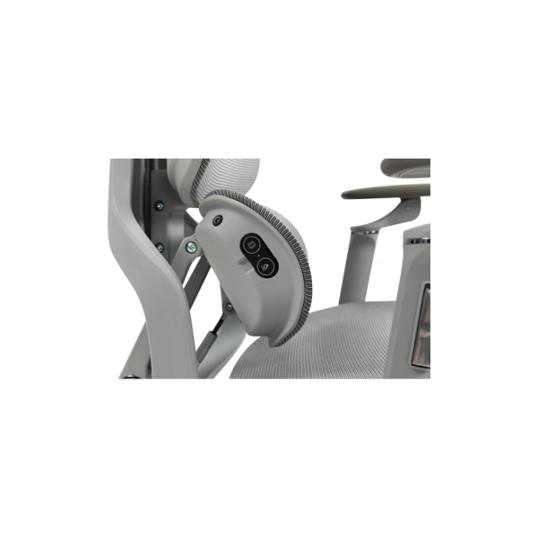 Офисное эргономичное кресло GT Racer B-816 White/Gray (Massage) - Фото 4 Офисное эргономичное кресло GT Racer B-816 White/Gray (Massage) - изображение 4