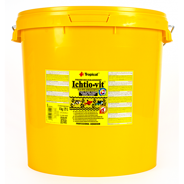 Корм Tropical Ichtio-Vit для всіх акваріумних риб пластівці 21 л/ 4 кг - Фото 1 Корм Tropical Ichtio-Vit для всіх акваріумних риб пластівці 21 л/ 4 кг - зображення 1