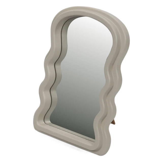 Дзеркало підвісне Home & Styling Collection 94696 декоративне в хвилястій рамі 18 x 26 см Бежеве (5902973451634) - зображення 2