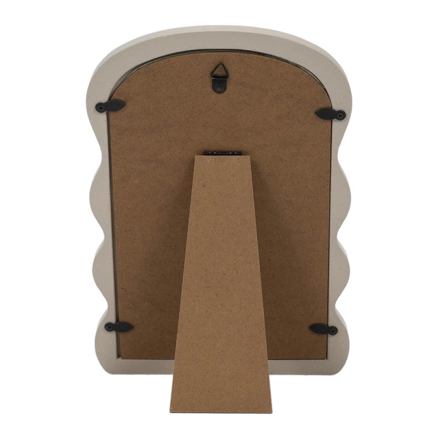 Дзеркало підвісне Home & Styling Collection 94696 декоративне в хвилястій рамі 18 x 26 см Бежеве (5902973451634) - зображення 4