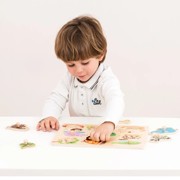 Пазл New Classic Toys Сафарі 8 частин 30х22,5х2,5 см - изображение 5