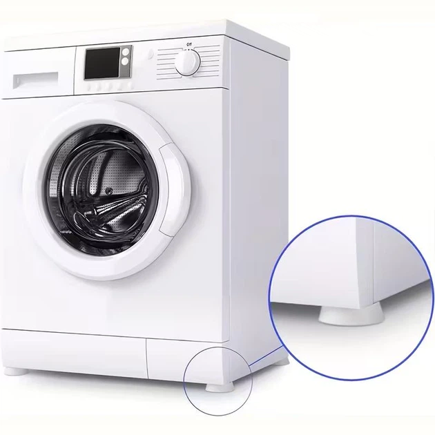 Резиновые антивибрационные подставки для стиральной и сушильной машины, холодильника 4 шт. Белый - изображение 2