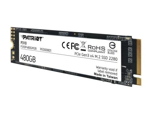 Твердотельный накопитель SSD 480Gb, Patriot P310, PCI-E 3.0 x4, M.2 (P310P480GM28) - Фото 2 Твердотельный накопитель SSD 480Gb, Patriot P310, PCI-E 3.0 x4, M.2 (P310P480GM28) - изображение 2