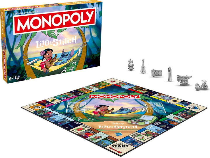 Настільна гра Winning Moves Monopoly Disney: Lilo i Stich (5036905059213) - зображення 2