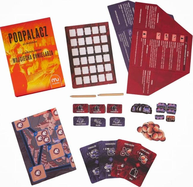 Настільна гра Muduko Підпалювач: за мотивами книги Войцеха Хміляра (5904262958060) - зображення 4
