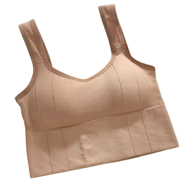 Женский спортивный бюстгальтер Push Up для йоги и фитнеса one size 60-90 khaki - Фото 1 Женский спортивный бюстгальтер Push Up для йоги и фитнеса one size 60-90 khaki - изображение 1