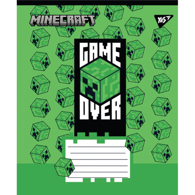 Зошит в клітинку 12арк майнкрафт Minecraft для хлопчиків , зошит учнівський (в асортименті) Yes - Фото 2 Зошит в клітинку 12арк майнкрафт Minecraft для хлопчиків , зошит учнівський (в асортименті) Yes - зображення 2
