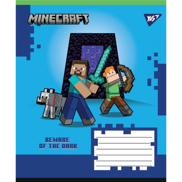 Зошит в клітинку 12арк майнкрафт Minecraft для хлопчиків , зошит учнівський (в асортименті) Yes - Фото 1 Зошит в клітинку 12арк майнкрафт Minecraft для хлопчиків , зошит учнівський (в асортименті) Yes - зображення 1