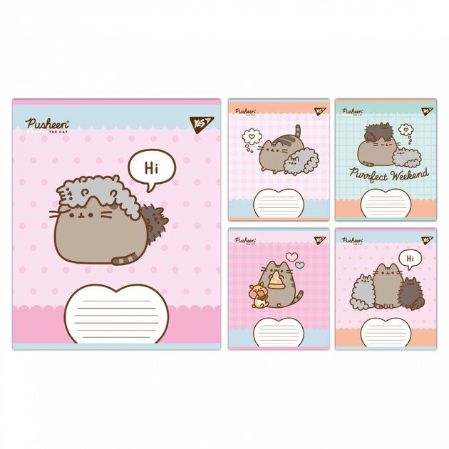 Тетрадь в клетку 12 листов Pusheen пушин, тетрадь ученическая школьная 12 страниц для девочек пушин Yes. - Фото 1 Тетрадь в клетку 12 листов Pusheen пушин, тетрадь ученическая школьная 12 страниц для девочек пушин Yes. - изображение 1