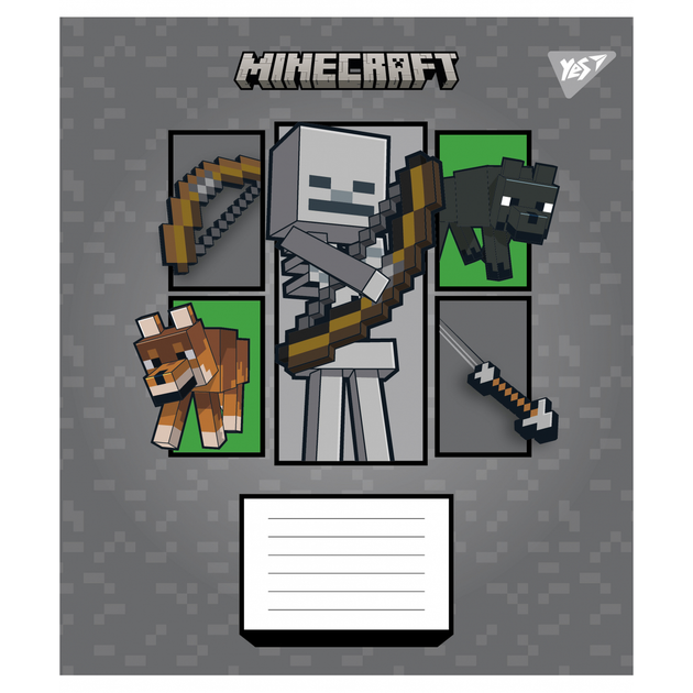Зошит Minecraft для хлопчиків 18 аркушів в клітинку майнкрафт, зошит 18 сторінок учнівський майнкрафт Yes - Фото 2 Зошит Minecraft для хлопчиків 18 аркушів в клітинку майнкрафт, зошит 18 сторінок учнівський майнкрафт Yes - зображення 2