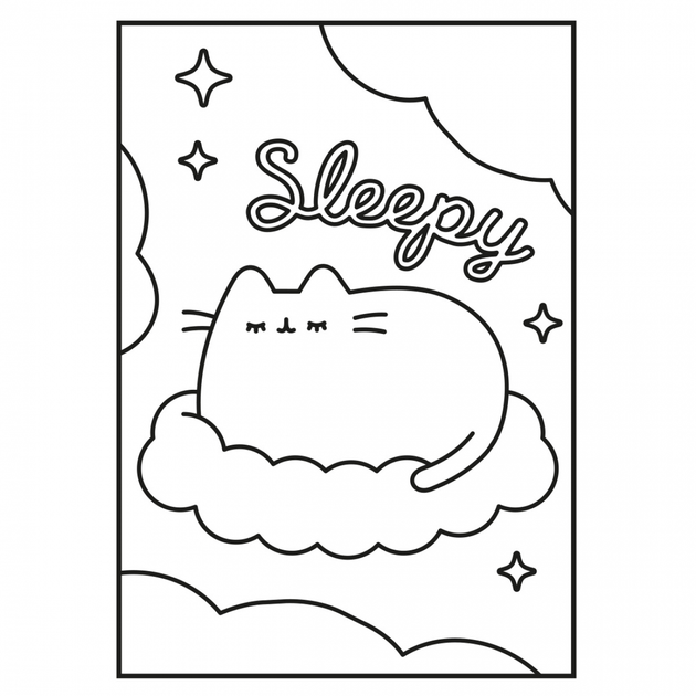 Раскраска А4 Yes Pusheen с наклейками и заданиями 12 страниц - Фото 4 Раскраска А4 Yes Pusheen с наклейками и заданиями 12 страниц - изображение 4
