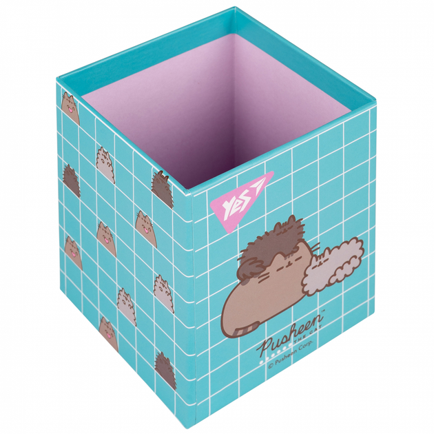 Стакан для ручок YES Pusheen 708216 картонний органайзер підставка для канцелярії олівців та фломастерів пушин - Фото 2 Стакан для ручок YES Pusheen 708216 картонний органайзер підставка для канцелярії олівців та фломастерів пушин - зображення 2