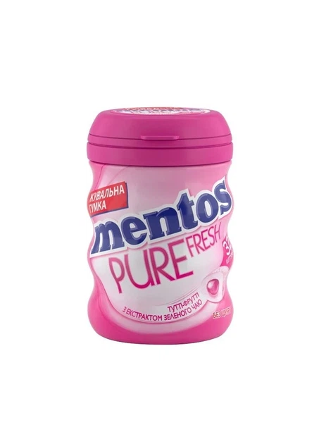 Жевательная резинка Mentos Pure Fresh со вкусом Тутти-Фрутти 56 г, 6 шт/уп без сахара - Фото 2 Жевательная резинка Mentos Pure Fresh со вкусом Тутти-Фрутти 56 г, 6 шт/уп без сахара - изображение 2